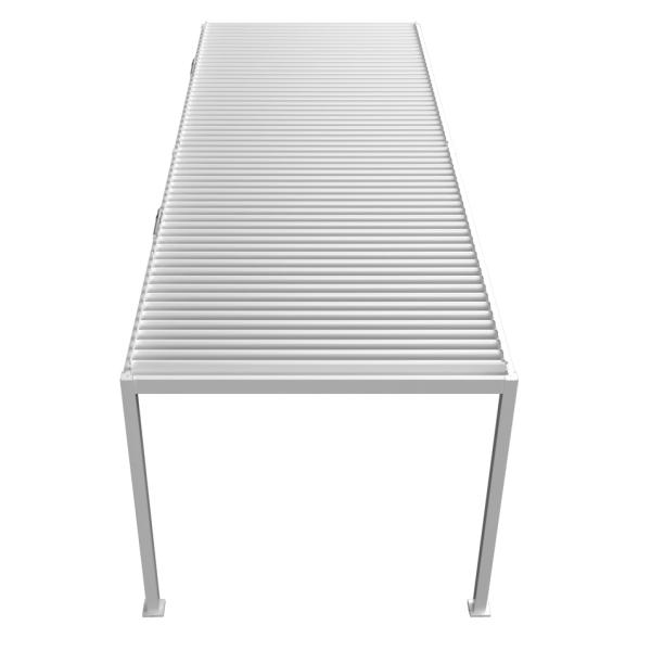Essence elektrisk pergola med lameltag 600x300cm hvid