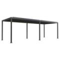 Essence elektrisk LED pergola med lameltag 600x300cm antracit
