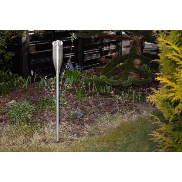 Fakkel i rustfrit stål/stål 115cm 