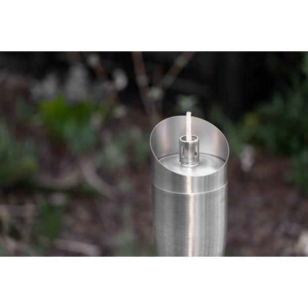 Fakkel i rustfrit stål/stål 115cm 