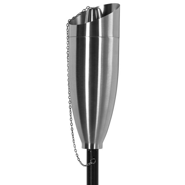Fakkel i rustfrit stål/sort 158cm 