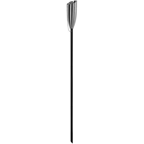Fakkel i rustfrit stål/sort 158cm 
