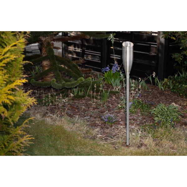 Fakkel i rustfrit stål/stål 115cm 
