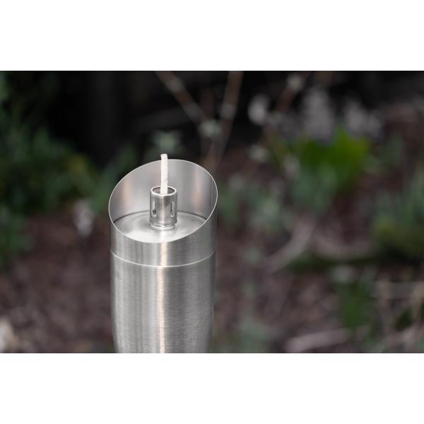 Fakkel i rustfrit stål/stål 115cm 