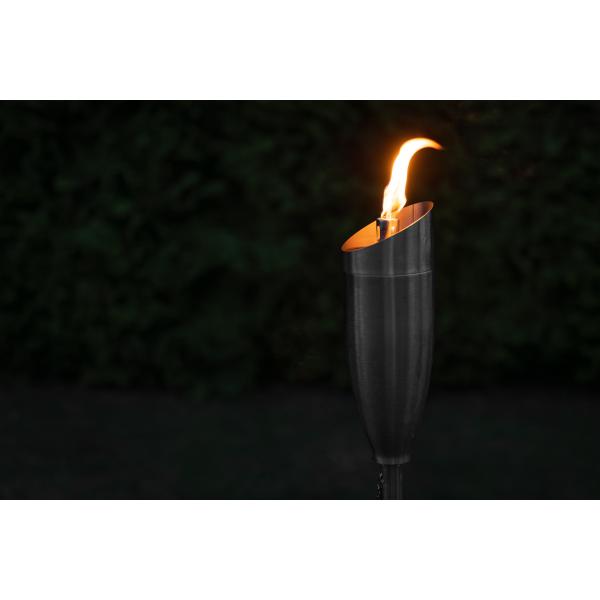 Fakkel i rustfrit stål/stål 115cm 