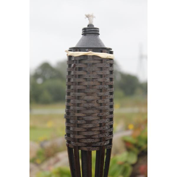 Bambusfakkelsæt sort 150cm