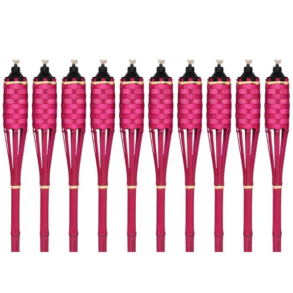 Bambusfakkelsæt pink 150cm