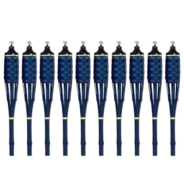 Bambusfakkelsæt mørkeblå 150cm