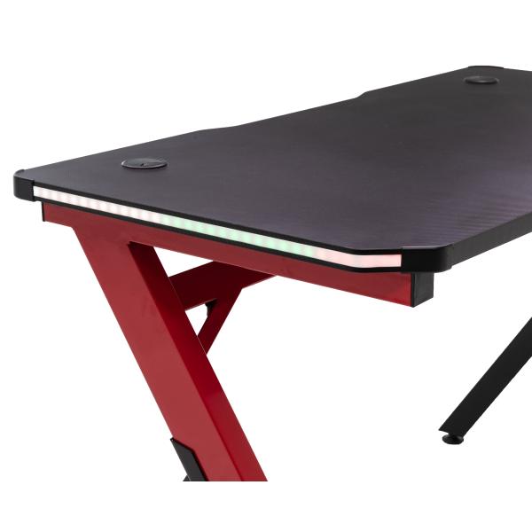 Exracer gamerbord LED + Jason LED sort/rød
