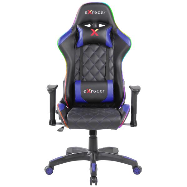 Exracer gamerbord LED + Luke LED blå/sort