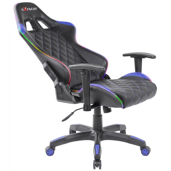 Exracer gamerbord LED + Luke LED blå/sort