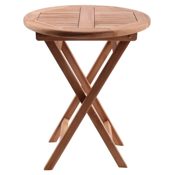 Rundt havebord teaktræ ø60cm