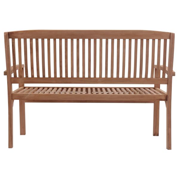 Nina bænk i teaktræ 120x54x88cm