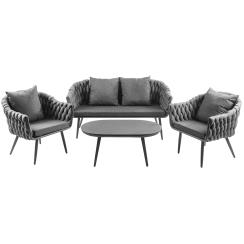 Porto sofasæt grå loungesæt
