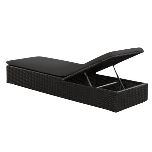 Solseng i polyrattan med hynde, køb din nye solseng i polyrattan med ...