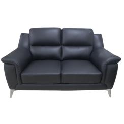 Alabama 2 pers. læder sort 2+3 personers sofa