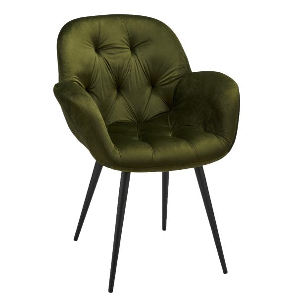 Salina velour olivengrøn