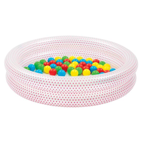 Bestway Børnepool playpool lyserød ø91cm