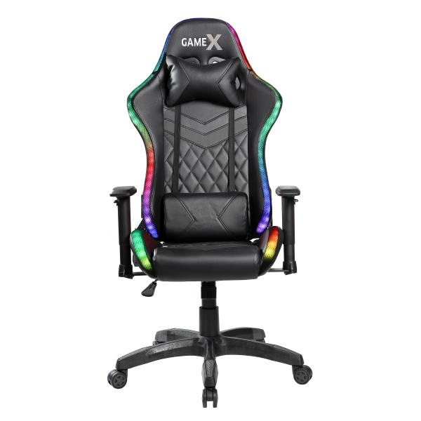 GameX Lopez LED kunstlæder sort