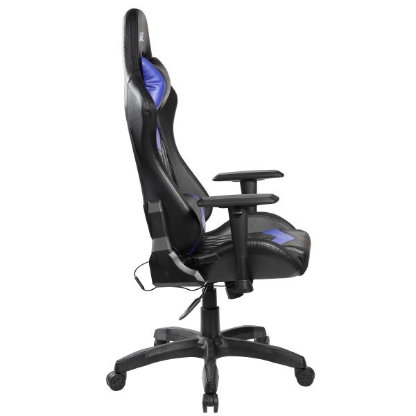 GameX Lopez LED kunstlæder sort/blå