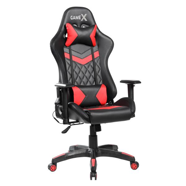 GameX Lopez LED kunstlæder sort/rød