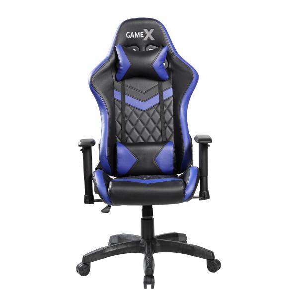 GameX Lopez kunstlæder sort/blå