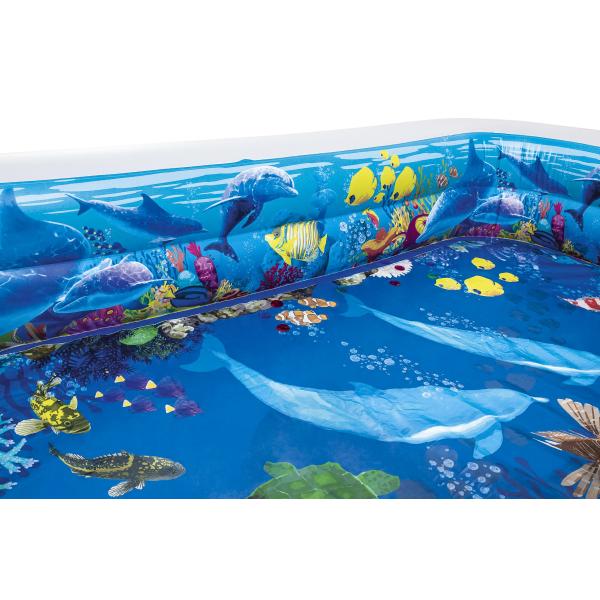 Bestway oppusteligt bassin 3D 262x175x51cm