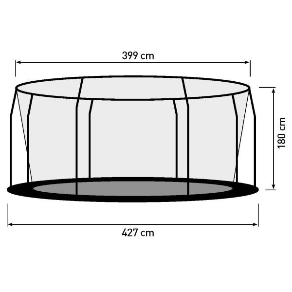 Bestplay Premium med sikkerhedsnet ø427cm Soft