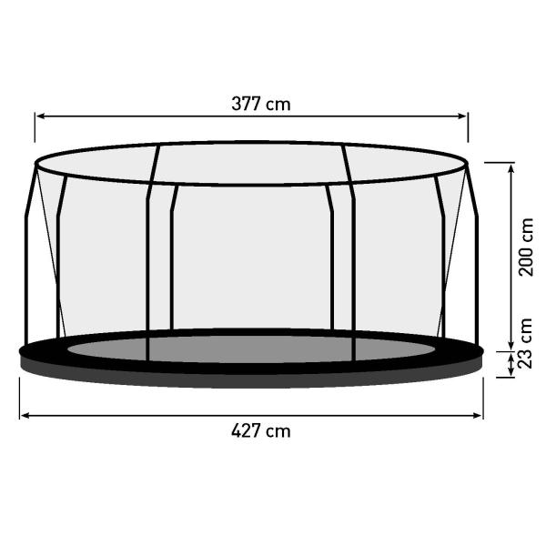 Bestplay Premium med sikkerhedsnet 427cm Soft