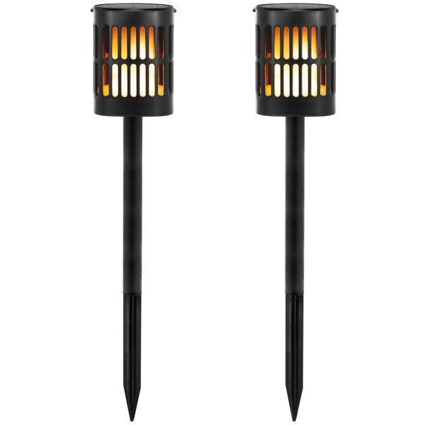 Solar lanterne med flamme