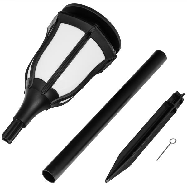 Solcellelampe LED lys med flammeeffekt