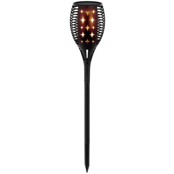 Solcellelampe flamme 96 LED lys