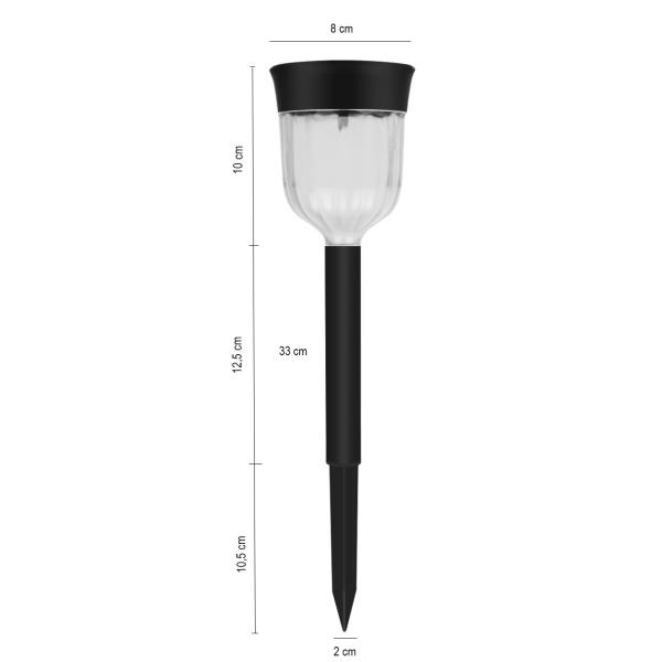 Solcelle lampe med LED lys