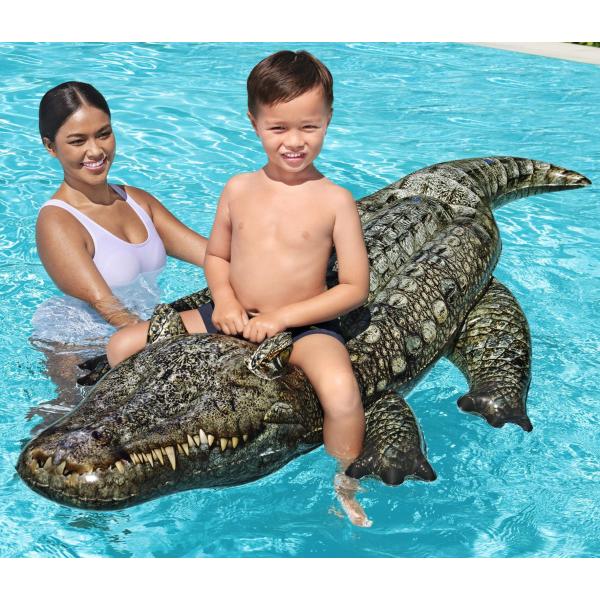 Bestway oppustelig alligator 193x94cm