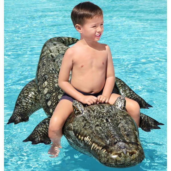 Bestway oppustelig alligator 193x94cm