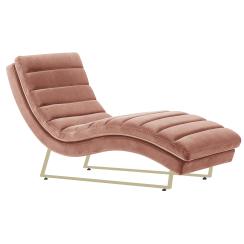 Tulsa velour rosa/guld daybed