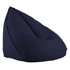 Oval sækkestol mørkeblå sækkestol