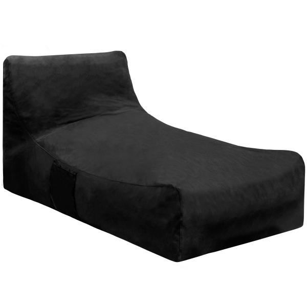 Lounge sækkestol stof sort