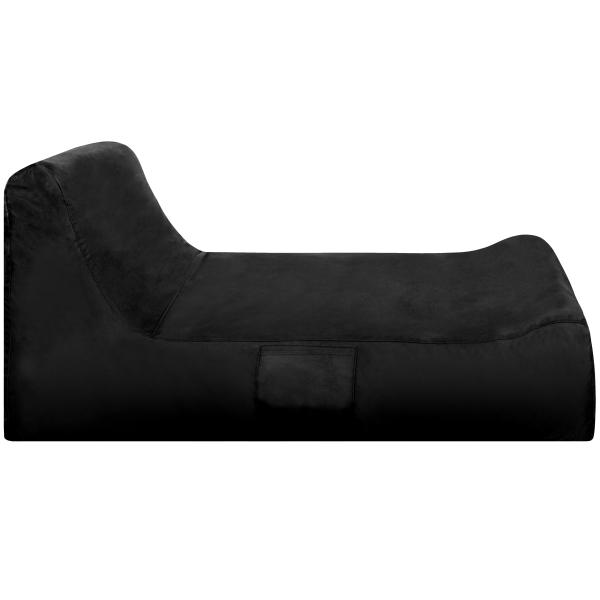 Lounge sækkestol stof sort