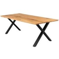 Firenze med krydsben og 1 planke 200x95x71cm eg natur/sort