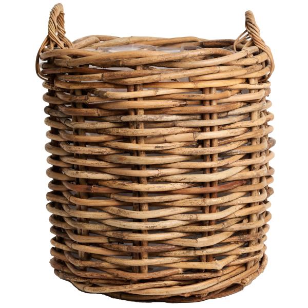 Havekurv rattan naturfarvet ø60x54cm