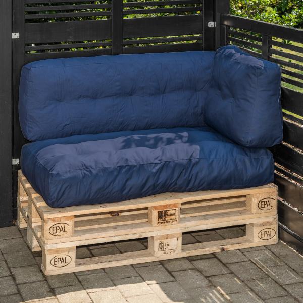 Siddehynde  navy 120x80x15cm