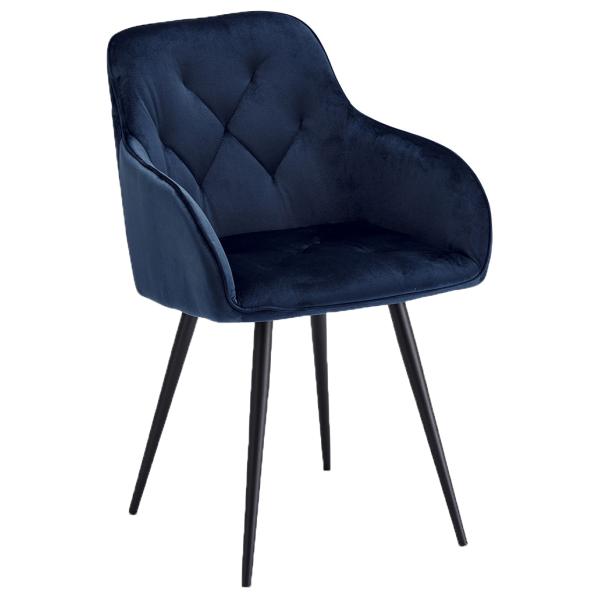 Nadja velour blå