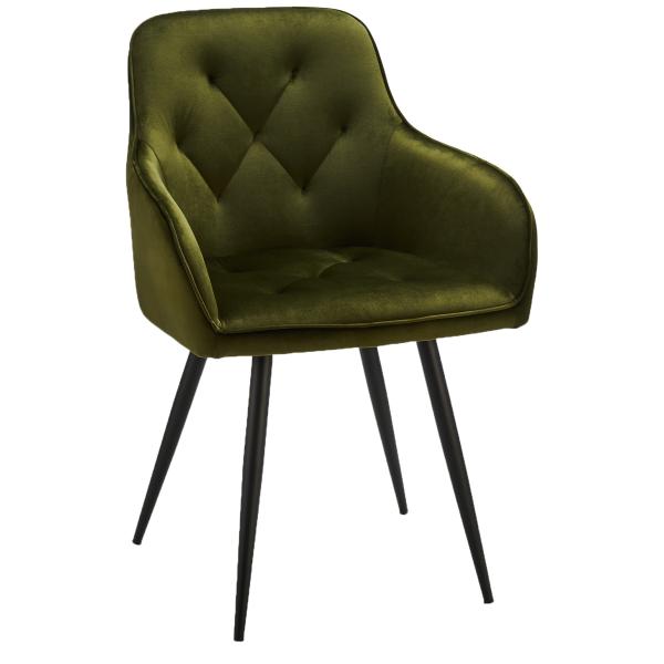 Nadja velour olivengrøn