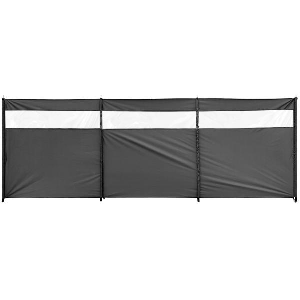 Vindsejl grå med vindue 400x140cm