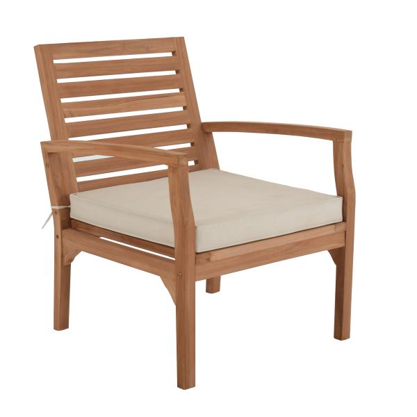 Ivory stol med hynde 60x60x90cm