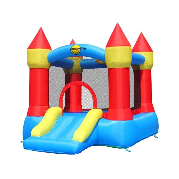 Happy Hop Castle Bouncer with Slide and Hoop