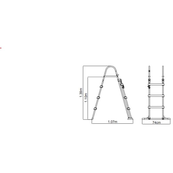 Bestway poolstige 107cm 