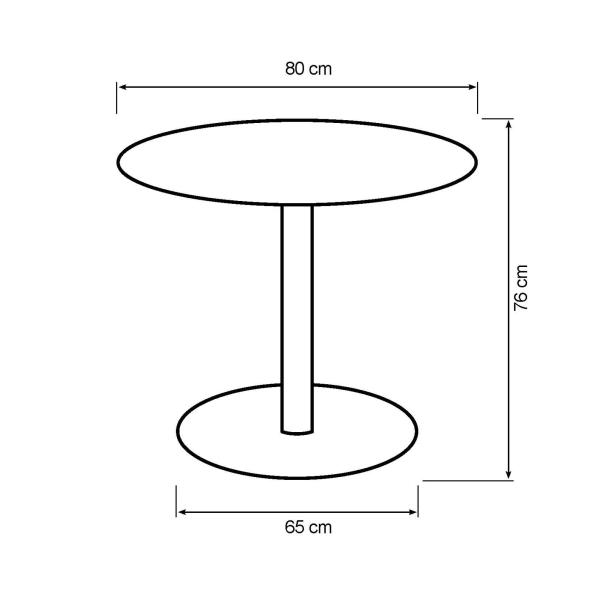 Verona hvid ø80cm