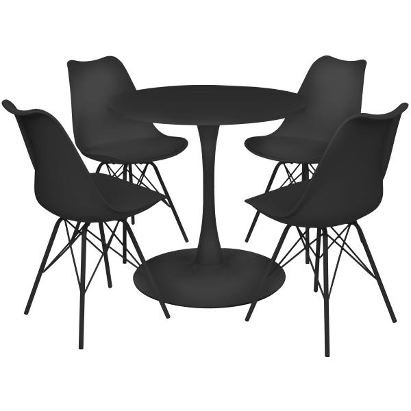 Verona sort ø100cm
